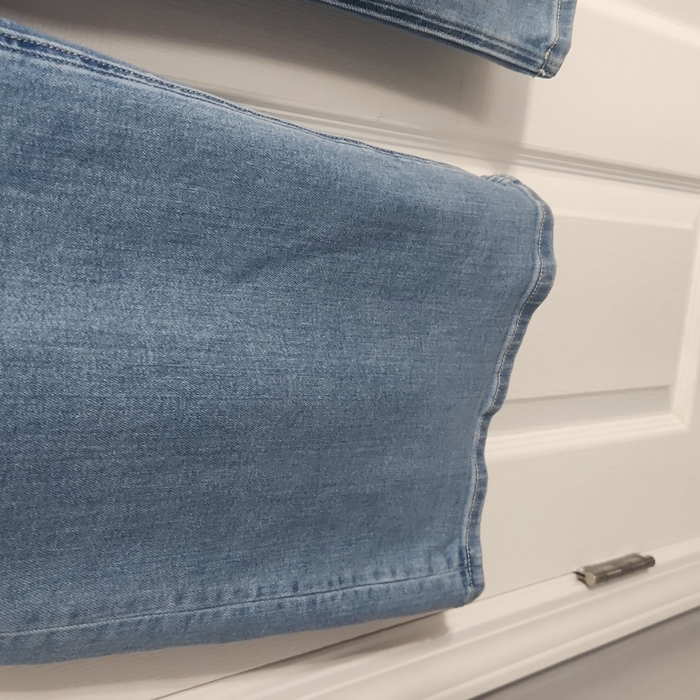 Quince Light Blue Flare & Wide Leg Jeans - Picture 7 of 12